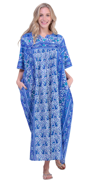 long cotton caftan