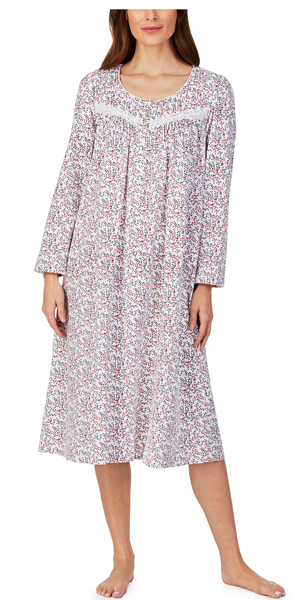 Eileen West Cotton Jersey Knit Ballet Long Sleeve Gown