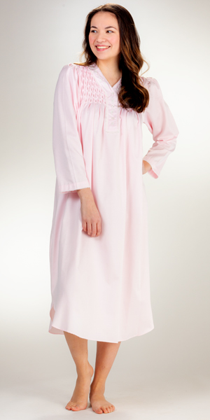 miss elaine long sleeve nightgowns