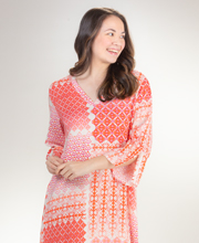 "N" Natori Coral Granada Caftan