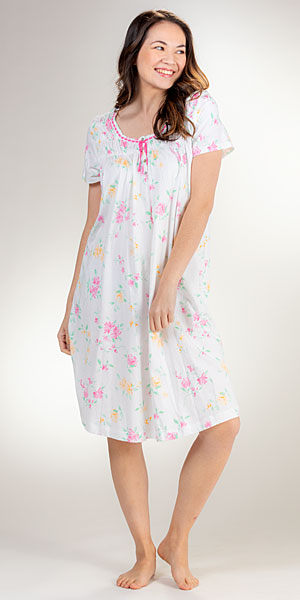 cotton short sleeve nightgown
