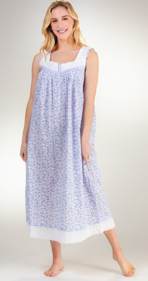 eileen west long cotton nightgowns