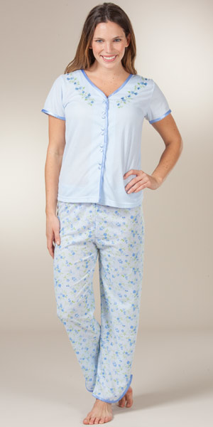 women's jersey knit pajamas