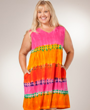women's cotton sundresses plus size