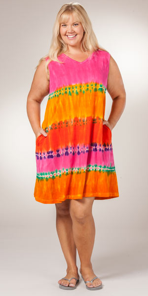 plus size cotton sundresses