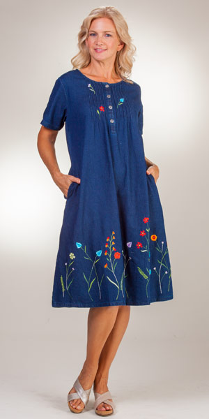 Photo for short sleeve casual cotton dresses