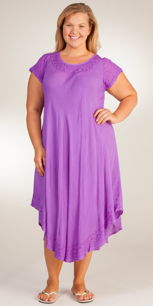 cap sleeve cotton dress