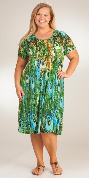 Short Peacock Dress