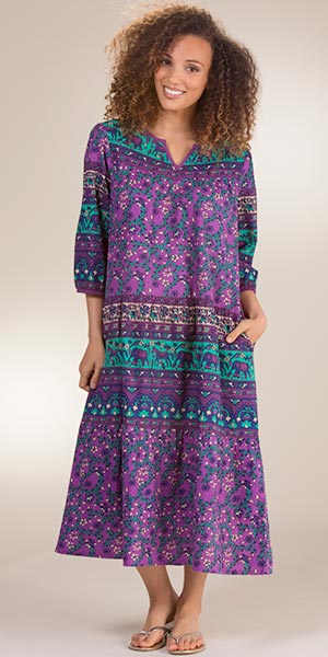 long sleeve muumuu dresses