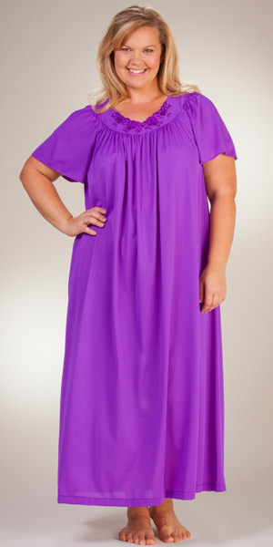 plus size long nightgowns cheap