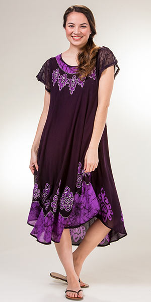 Purple Cotton Dress