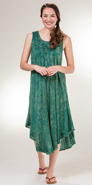 long cotton beach dresses