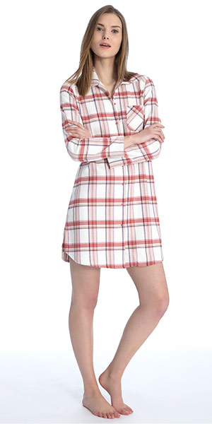 button down cotton nightie