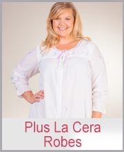 Plus Size La Cera Sleepwear (Sizes 1X-4X) - Sleeveless Cotton Nightgown -  Rose Vines