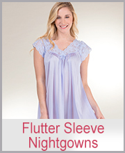 Shadowline Flutter Sleeve Nightgowns