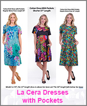 LA CERA DRESSES WITH POCKETS