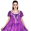 Lavender short sleeve casual house dress