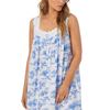 SWEET DREAMS - Eileen West (Size Small) Cotton Lawn Sleeveless Night Gown in Blue Toile