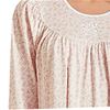 Calida Cotton Knit Long Sleeve Nightgown in Blush Pink Print