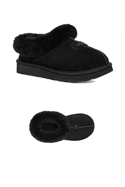 UGG Sheepskin slip in slippers Tazzette black