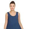 Plus Size Advance Apparels Sleeveless Acid-Washed Dress and Shawl Set in Blue, Purple, Red, Black & White