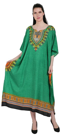 One Size Fits Most Advance Apparels Dashiki Rayon Kaftan in Seven Colors