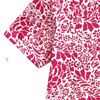 La Cera Knit Dress with Pockets Raspberry Floral