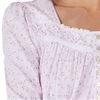 Eileen West Long Sleeve Cotton Knit Nightgown in Pink Ditsy