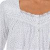 Eileen West Cotton Knit Long Nightgown -  Long Sleeve in Winter Meadow