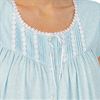 Eileen West Cotton Knit Cap Sleeve Nightgown in Sea Blue Twirl