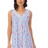  Carole Hochman Sleeveless 100% Cotton Long Nightgown - Floral Bounty