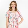 *Use Coupon Code 25-OFF* Carole Hochman (Size S) Short Sleeve 100% Cotton Knit Short Nightgown - Bella Pink
