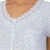 Eileen West Cotton Knit Sleepshirt in Blue Petal Toss