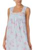 Eileen West Cotton Lawn Sleeveless Long Nightgown in Whimsical Rose