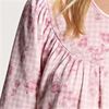 Calida Cotton Knit Long Sleeve Nightgown in Chalk Pink Print