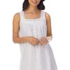 Eileen West Cotton Lawn Sleeveless Night Gown in Lily White