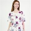 Calida Soft Cotton Knit Short Sleeve in Vibrant Blooms