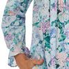 Long Sleeve Nightgown with Inseam Pockets in Vintage Floral