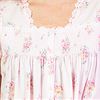 Silkyknit Nightgowns - Miss Elaine Flutter Sleeve in Peach Bouquet