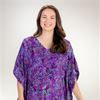 Eagle Ray Traders Sm/Med Long Caftan Rayon Dress in Orchid 