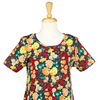 La Cera Cotton Dress Knit - Short Sleeve in Floral Glow