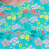 La Cera Dress Cotton Knit - Pixie Dust Floral print on Turquoise