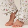 La Cera Cotton Pajamas - Short Sleeve in Blooming Vines Print