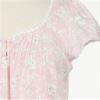 Miss Elaine Silkyknit Flutter Sleeve Short Nightgown in Pink Sweetness