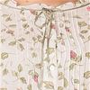 Plus Sized La Cera Cotton Robe/Button-Front Nightgown - Blooming Vines