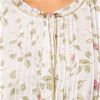 Cotton Robe La Cera Long Sleeve Cotton Robe/Button-Front Nightgown - Blooming Vines