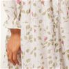 Cotton Robe La Cera Long Sleeve Cotton Robe/Button-Front Nightgown - Blooming Vines