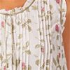 La Cera "Soft and Easy" Sleeveless Cotton Night Gown  - Blooming Vines