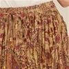 100% Cotton Crinkle Skirt By Funky People - Desert Paisley