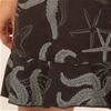 I Can Too Casual Resort Wear - 100% Cotton Flounce Skirt in Black Starfish